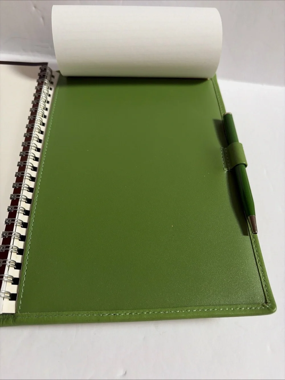 Share Coach Leather Agenda Planner Organizer Green 6